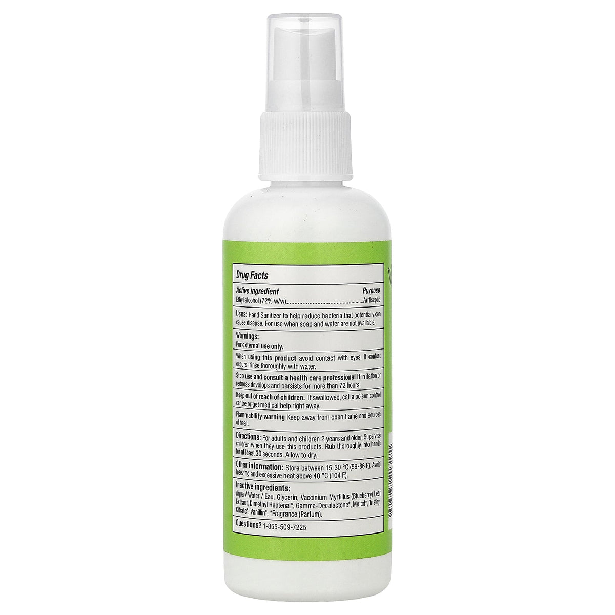 ATTITUDE, Little Leaves™ Hand Sanitizer, Watermelon & Coco, 3.38 fl oz (100 ml)
