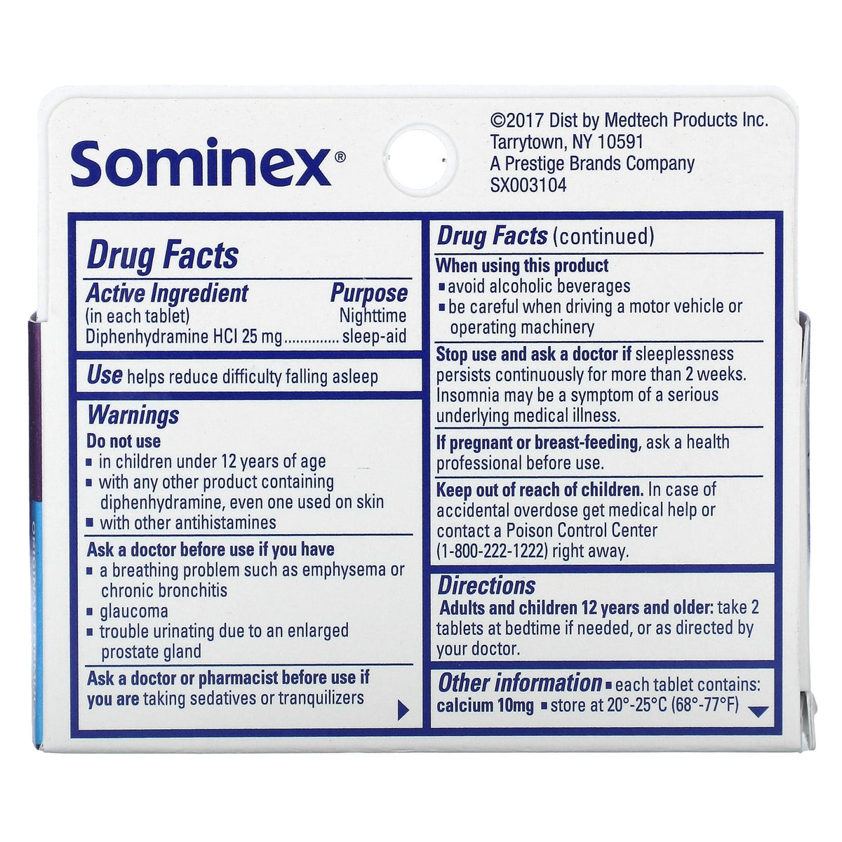Sominex, Nighttime Sleep-Aid, Original Formula, 32 Tablets