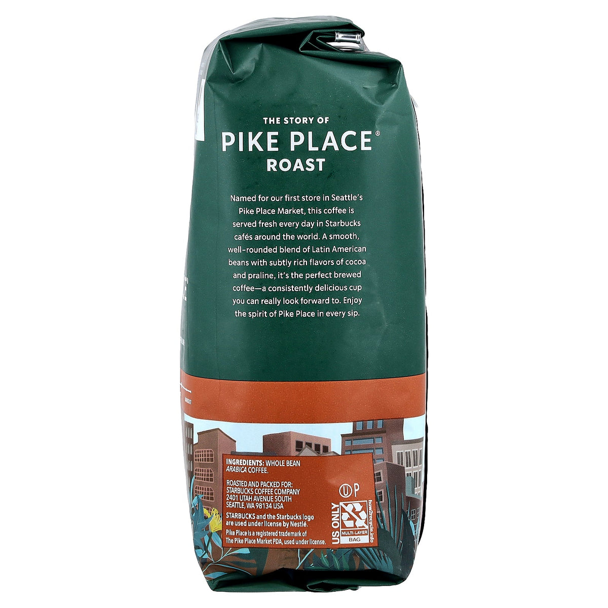 Starbucks, Pike Place® Coffee, Whole Bean, Medium Roast, 12 oz (340 g)