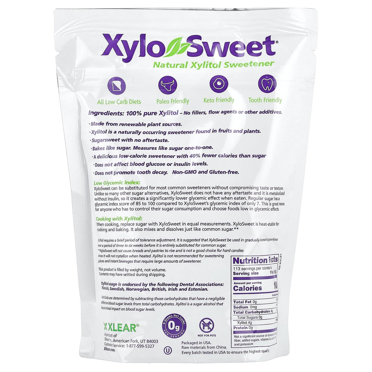 Xlear, XyloSweet®, Natural Xylitol Sweetener, 1 lb (454 g)