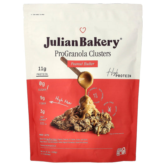 Julian Bakery, ProGranola Clusters, Peanut Butter, 18.5 oz (526 g)