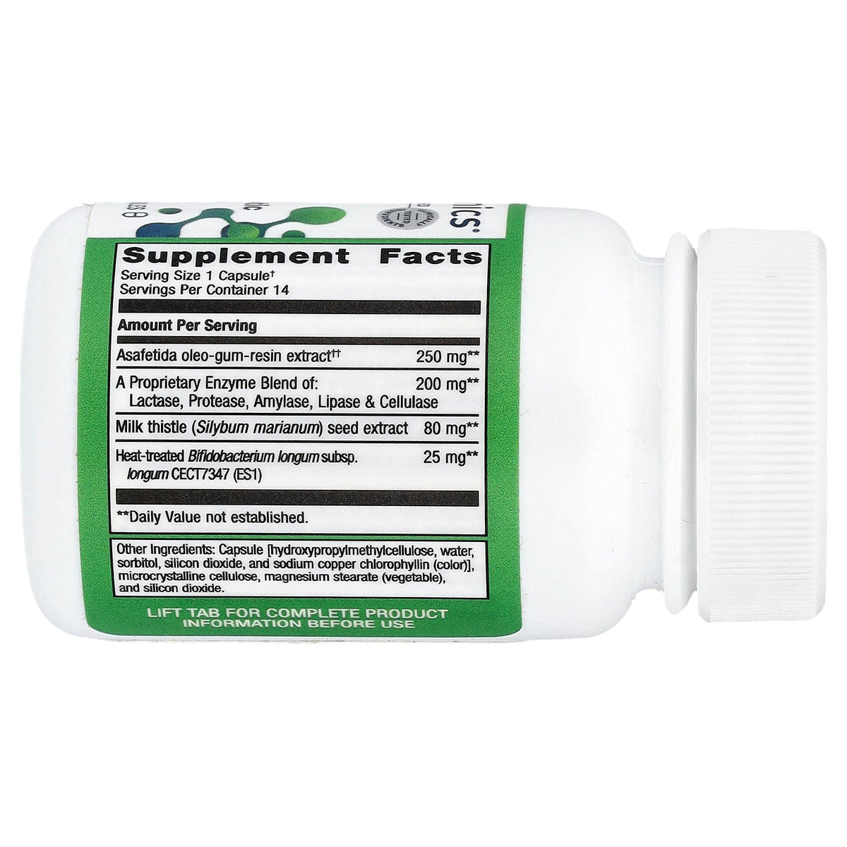 Metagenics, UltraFlora® Night Rest & Digest Postbiotic, 14 Capsules