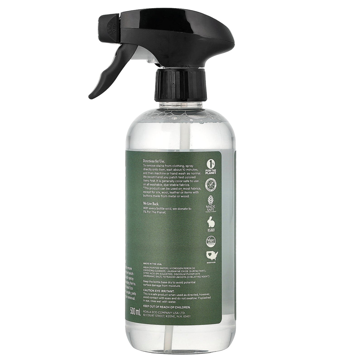 Koala Eco, Laundry Stain Spray, Fragrance Free, 16.9 fl oz (500 ml)