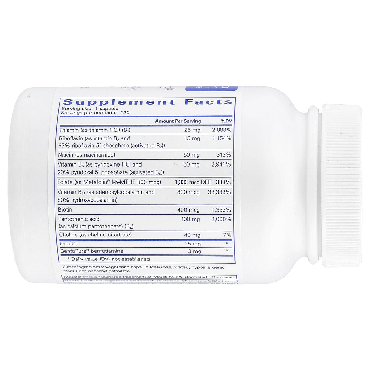 Pure Encapsulations, PureGenomics® B-Complex , 120 Capsules