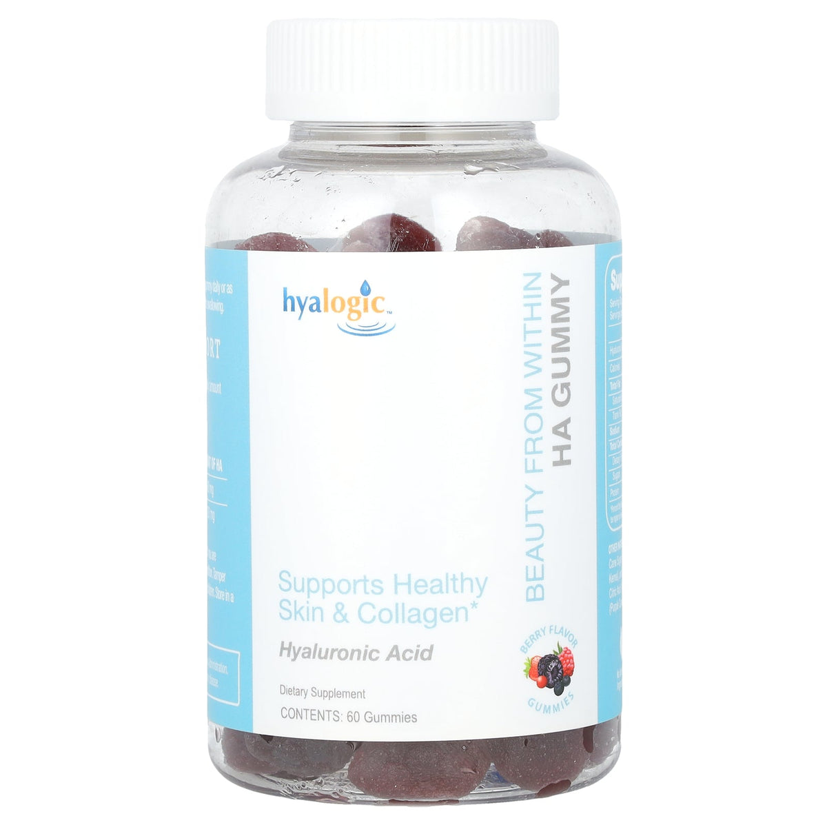 Hyalogic, Beauty From Within, HA Gummy, Berry, 60 Gummies