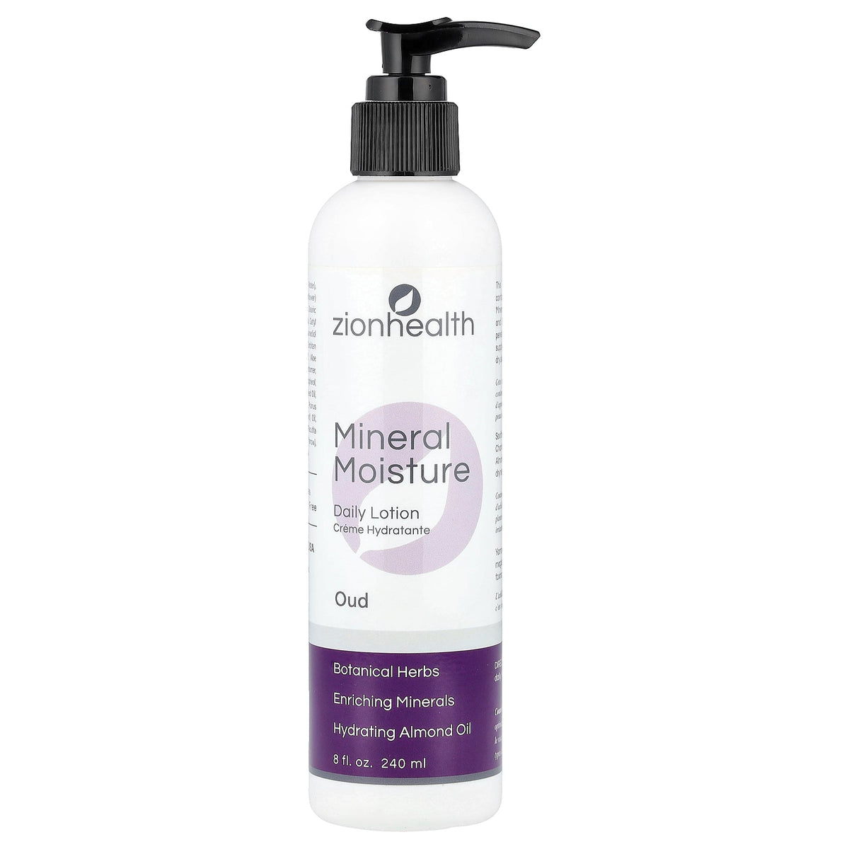 Zion Health, Mineral Moisture Daily Lotion, Oud , 8 fl oz (240 ml)