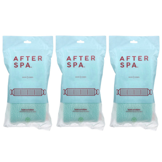AfterSpa, Back Scrubber with Handles, 3 Scrubbers