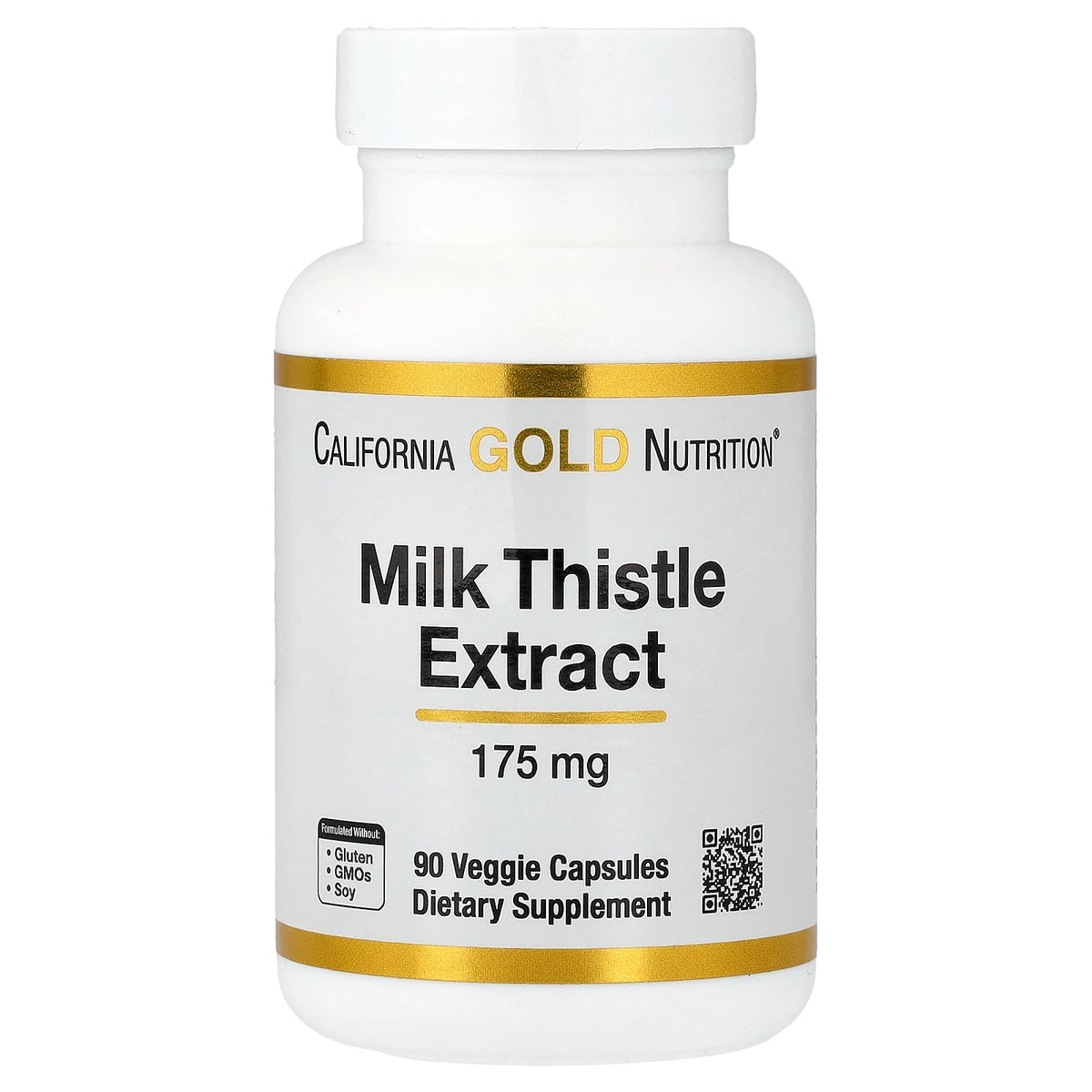 California Gold Nutrition, Milk Thistle Extract, 175 mg, 90 Veggie Capsules