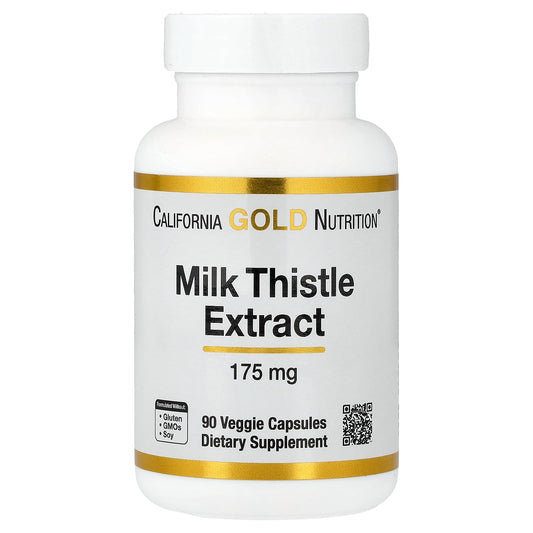 California Gold Nutrition, Milk Thistle Extract, 175 mg, 90 Veggie Capsules