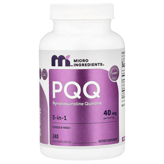 Micro Ingredients, PQQ, 240 Vegetarian Capsules
