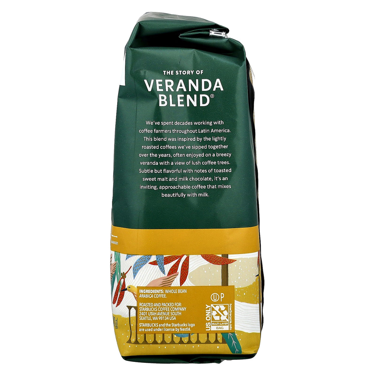 Starbucks, Veranda Blend® Coffee, Whole Bean, Blonde Roast, 12 oz (340 g)