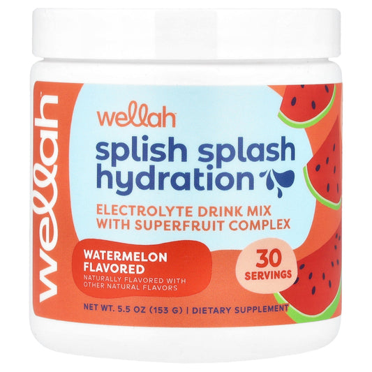 Wellah, Splish Splash Hydration, Watermelon, 5.5 oz (153 g)