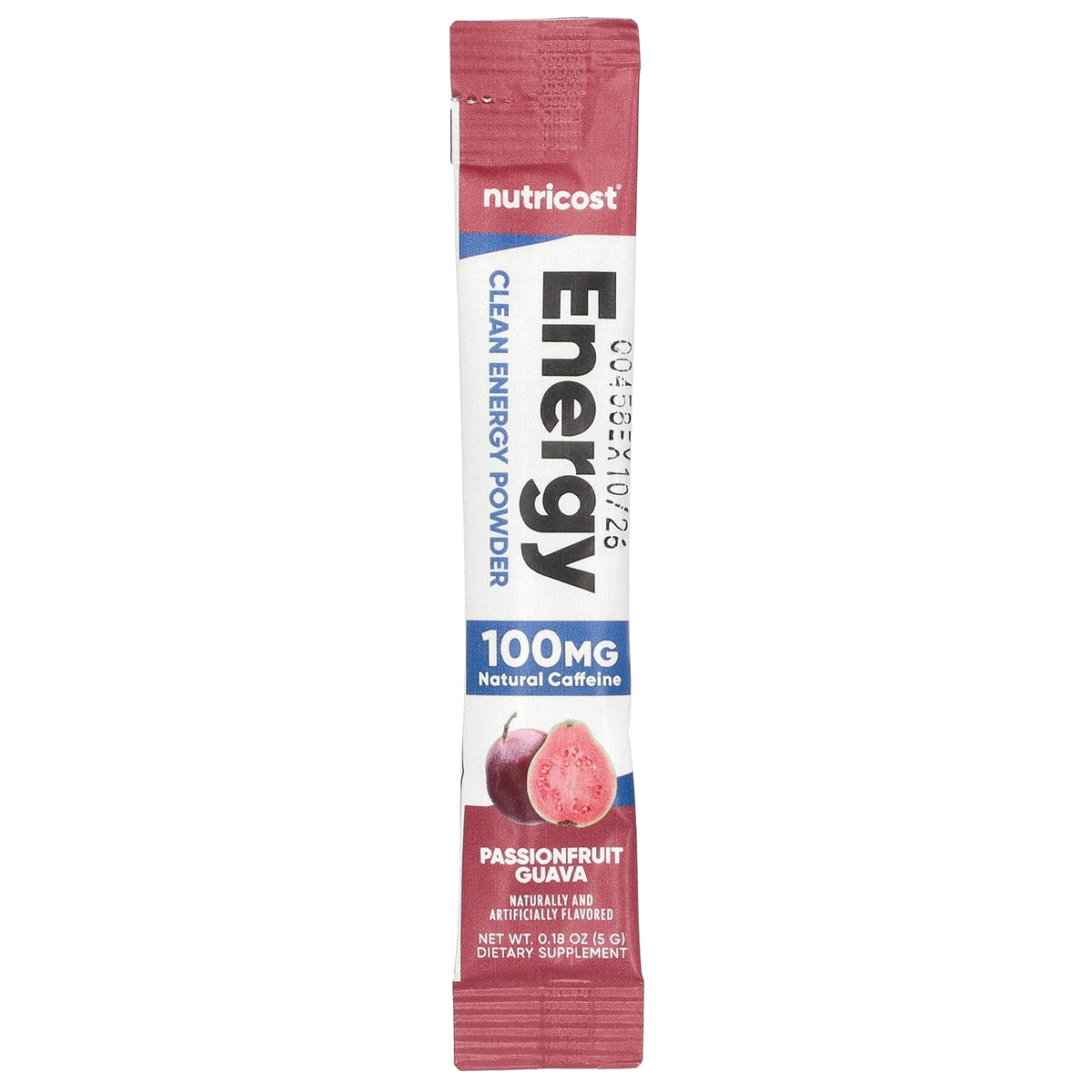 Nutricost, Energy, Clean Energy Powder, Passionfruit Guava, 20 Stick Packs, 0.18 oz (5 g) Each