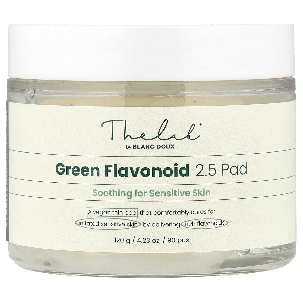 The Lab by BLANC DOUX, Green Flavonoid 2.5 Pad , 90 pcs, 4.23 oz (120 g)