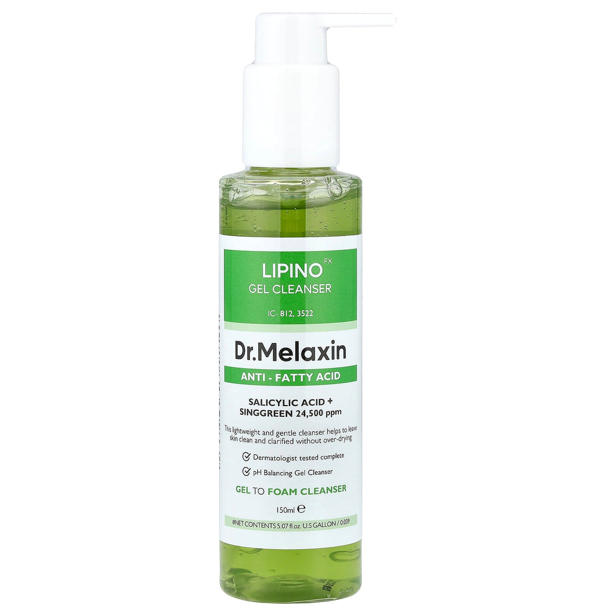 Dr.Melaxin, LipinoGel Cleanser, For Oily and Sensitive Skin, 5.07 fl oz (150 ml)
