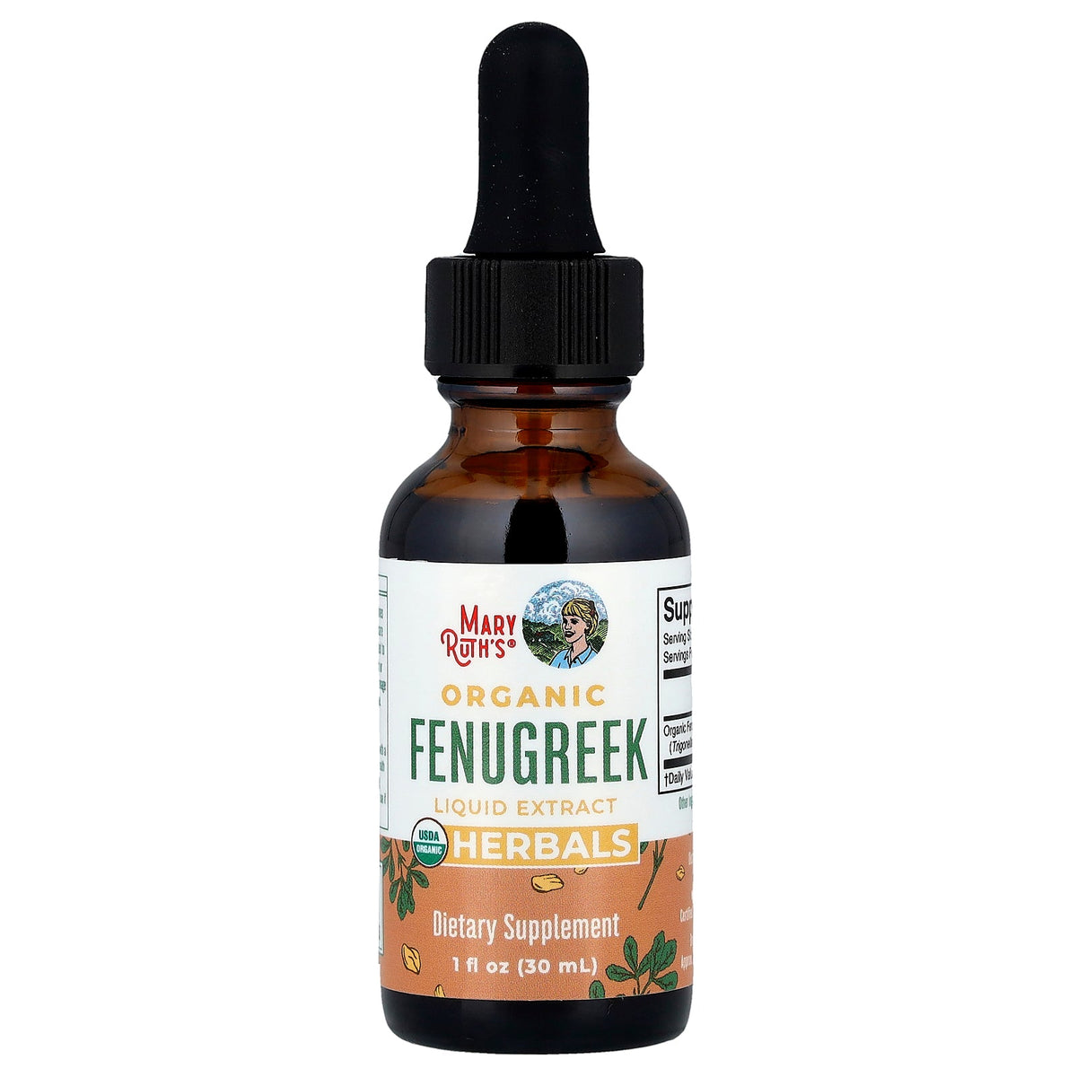MaryRuth's, Organic Fenugreek Liquid Extract, 1 fl oz (30 ml)