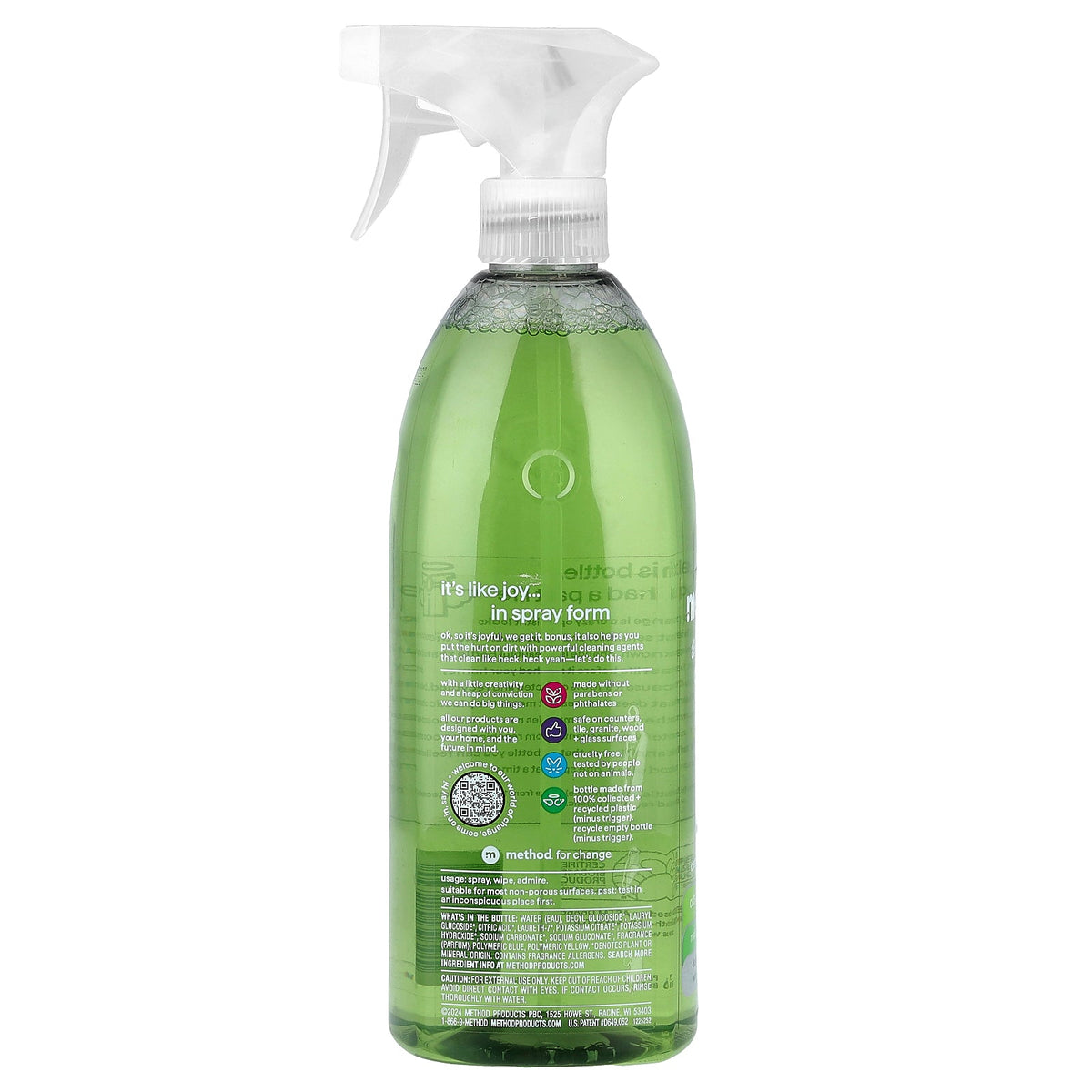 Method, All-Purpose Cleaner, Lime + Sea Salt, 28 fl oz (828 ml)