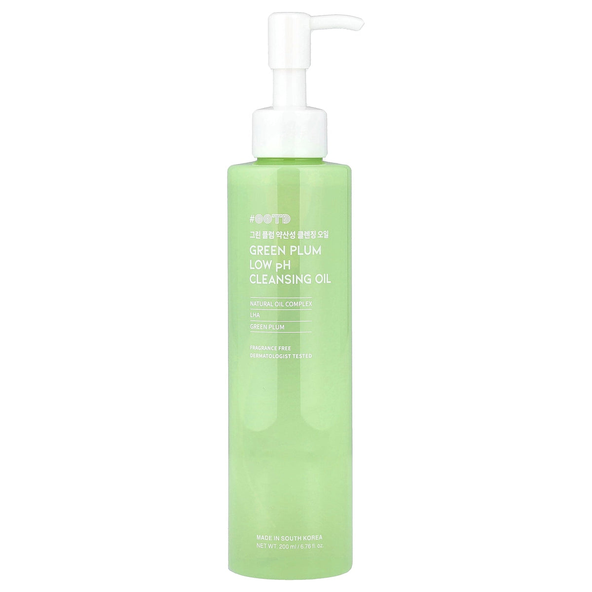 OOTD, Green Plum Low pH Cleansing Oil, Fragrance Free, 6.76 fl oz (200 ml)