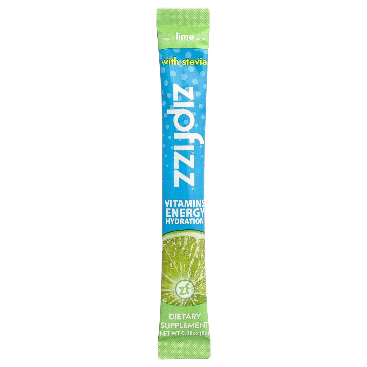 Zipfizz, Energy Drink Mix, Lime, 10 Packets, 0.28 oz (8 g) Each