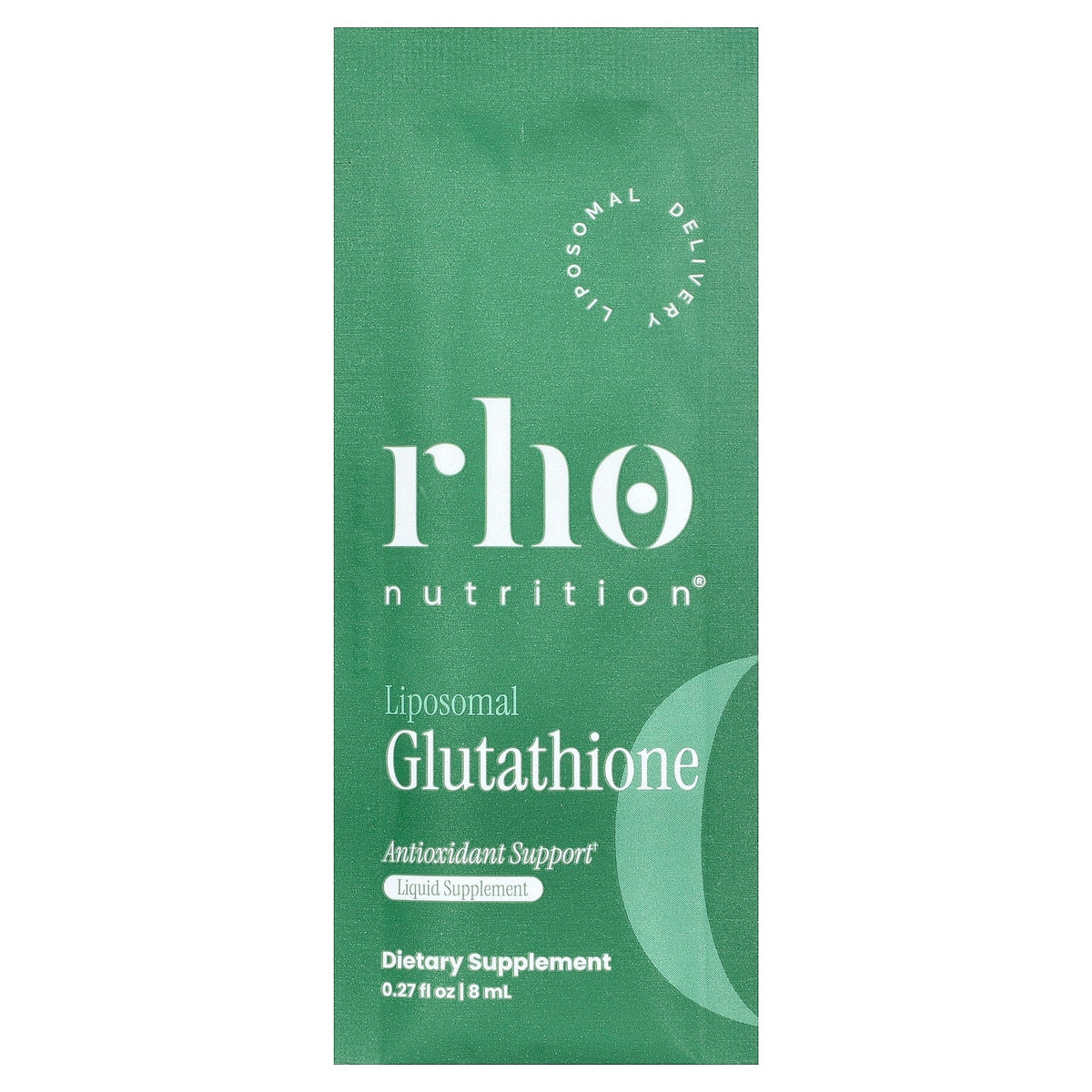 Rho Nutrition, Liposomal Glutathione, 30 Liquid Packets, 0.27 fl oz (8 ml) Each