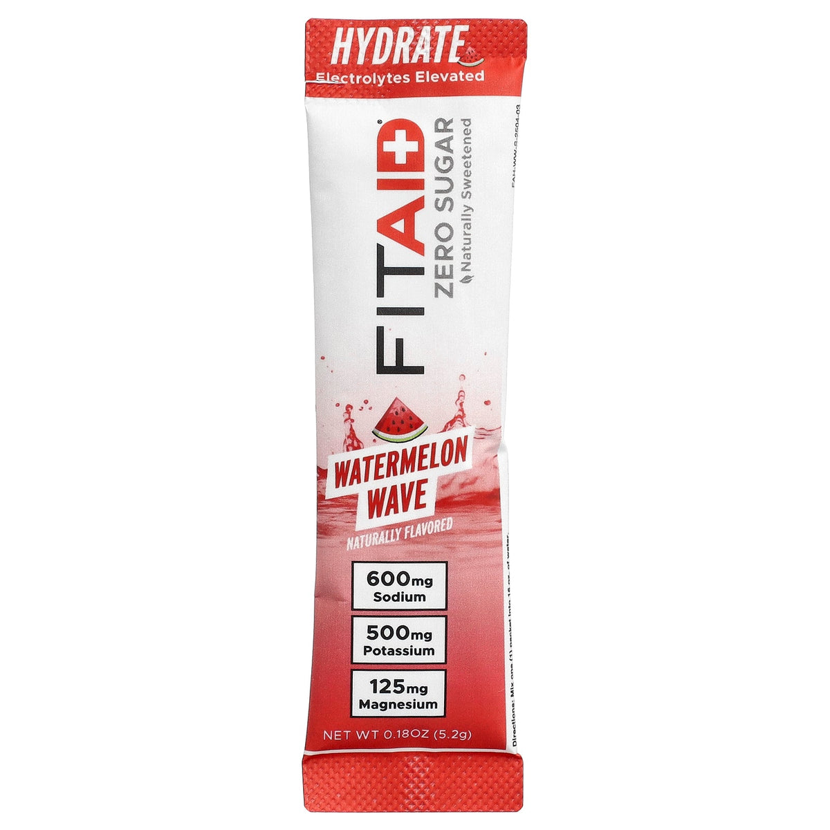 FITAID, Hydrate, Watermelon Wave, 14 Sticks, 0.18 oz (5.2 g)