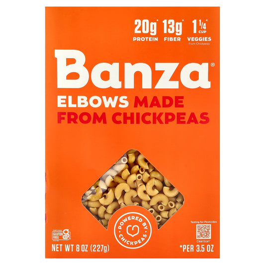 Banza, Chickpea Pasta, Elbow , 8 oz (227 g)