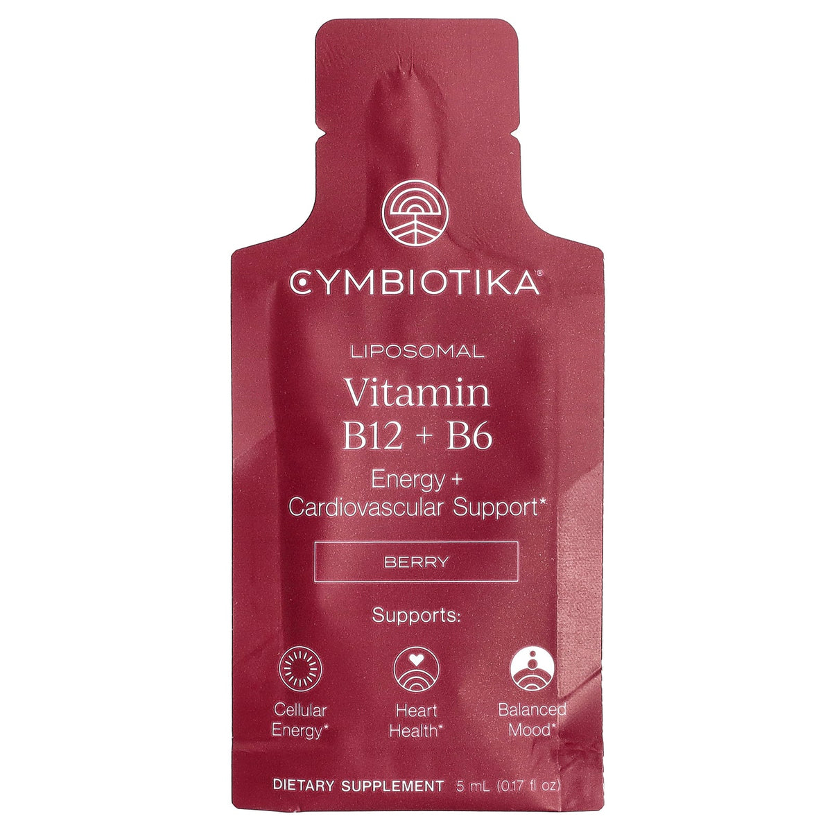 Cymbiotika, Liposomal Vitamin B12 + B6, Berry, 28 Liquid Packets, 0.17 fl oz (5 ml) Each
