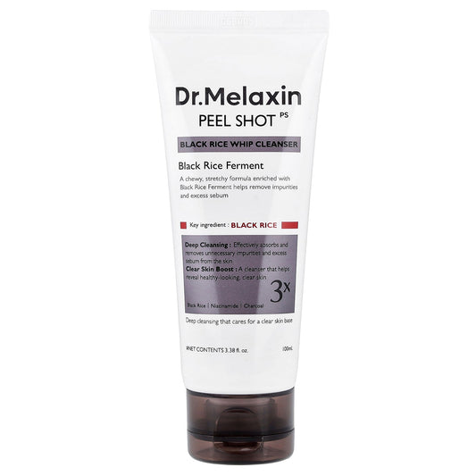 Dr.Melaxin, Peel Shot, Black Rice Whip Cleanser, 3.38 fl oz (100 ml)