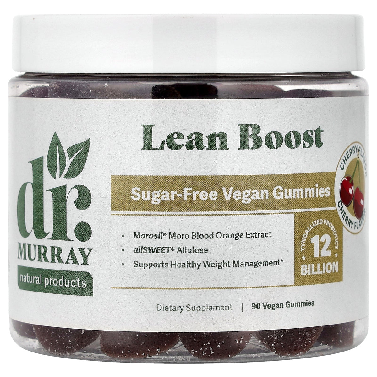 Dr. Murray's, Lean Boost Gummies, Cherry, 90 Vegan Gummies