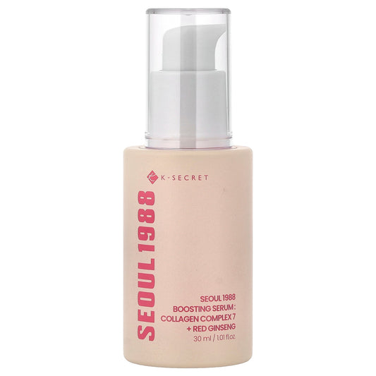 K-Secret, Seoul 1988 Boosting Serum, Collagen Complex 7 + Red Ginseng, 1.01 fl oz (30 ml)