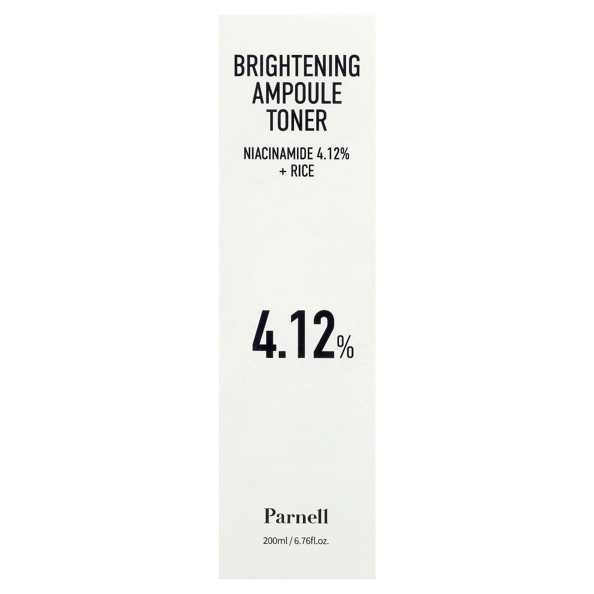 Parnell, Niacinamide 4.12 Rice Brightening Ampoule Toner, 6.76 fl oz (200 ml)