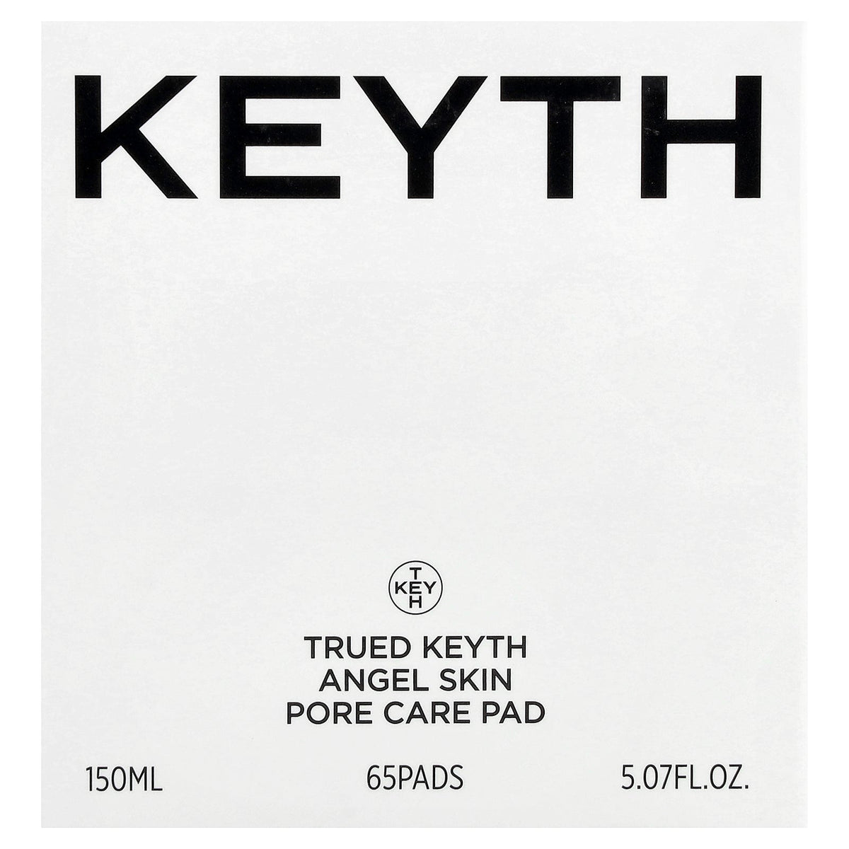 KEYTH, Trued Angel Skin Pore Care Pad, 65 Pads, 5.07 fl oz (150 ml)