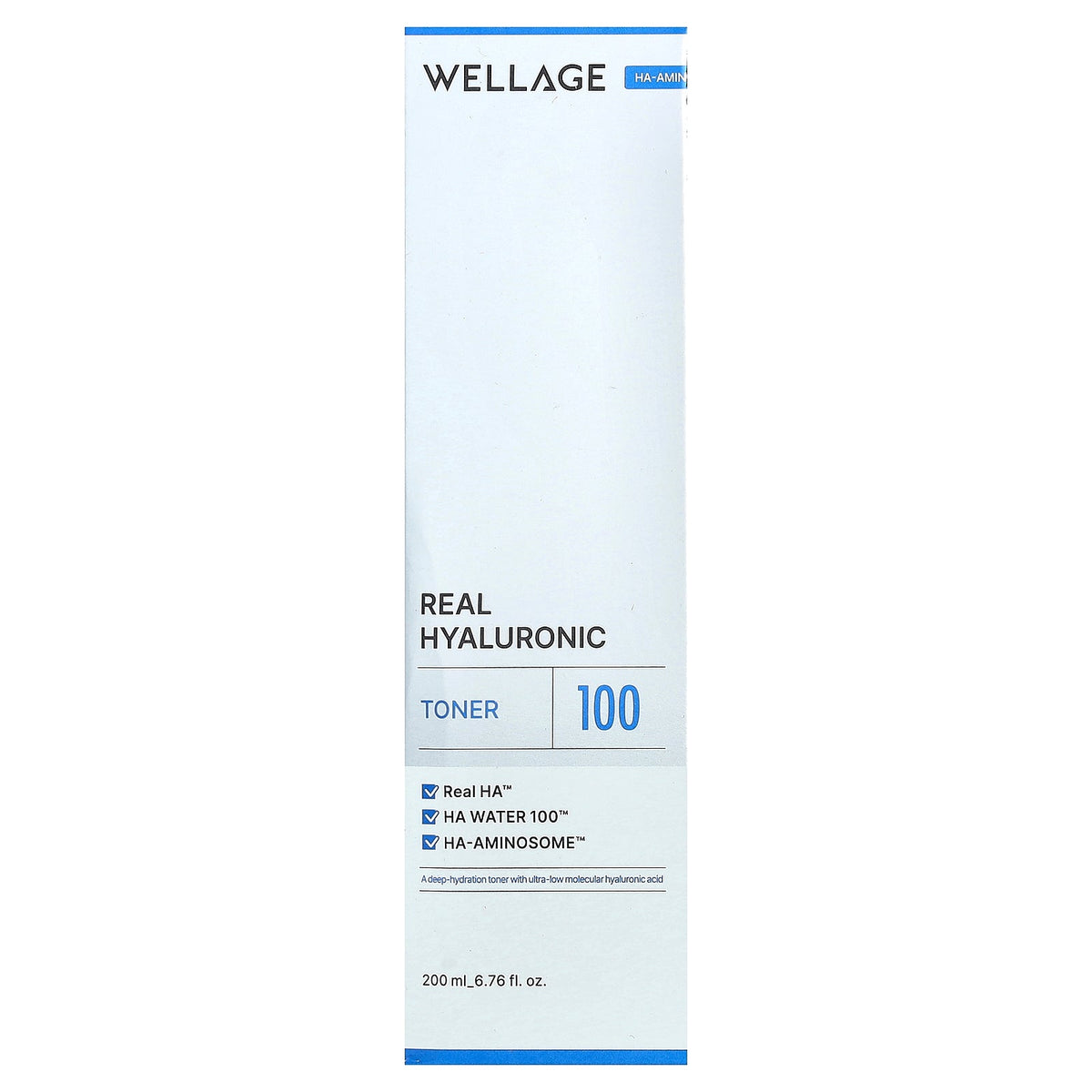 Wellage, Real Hyaluronic Toner 100, 6.76 fl oz (200 ml)