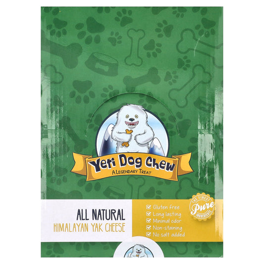 Yeti Dog Chew, Himalayan Yak Cheese, For Dogs, Large, 3 lbs