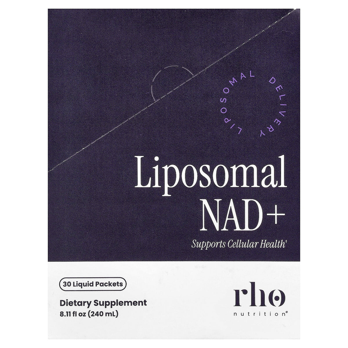 Rho Nutrition, Liposomal NAD+, 30 Liquid Packets, 0.27 fl oz (8 ml) Each