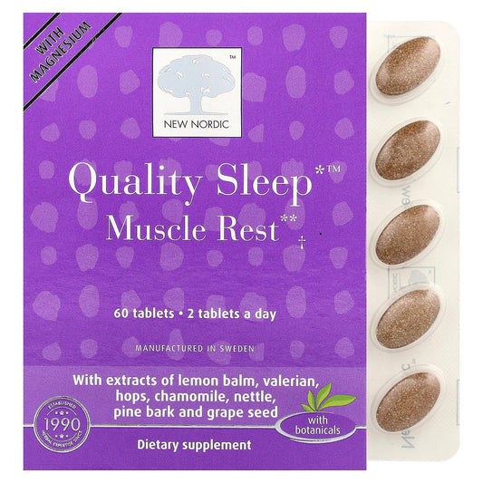 New Nordic, Quality Sleep™ Muscle Rest, 60 Tablets