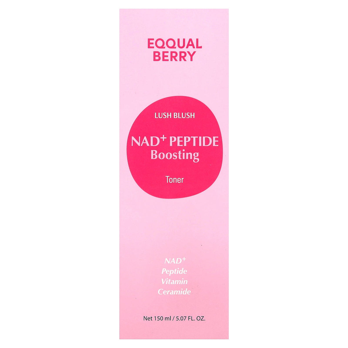 EQQUALBERRY, Lip Blush, Nad+ Peptide Boosting Toner, 5.07 fl oz (150 ml)