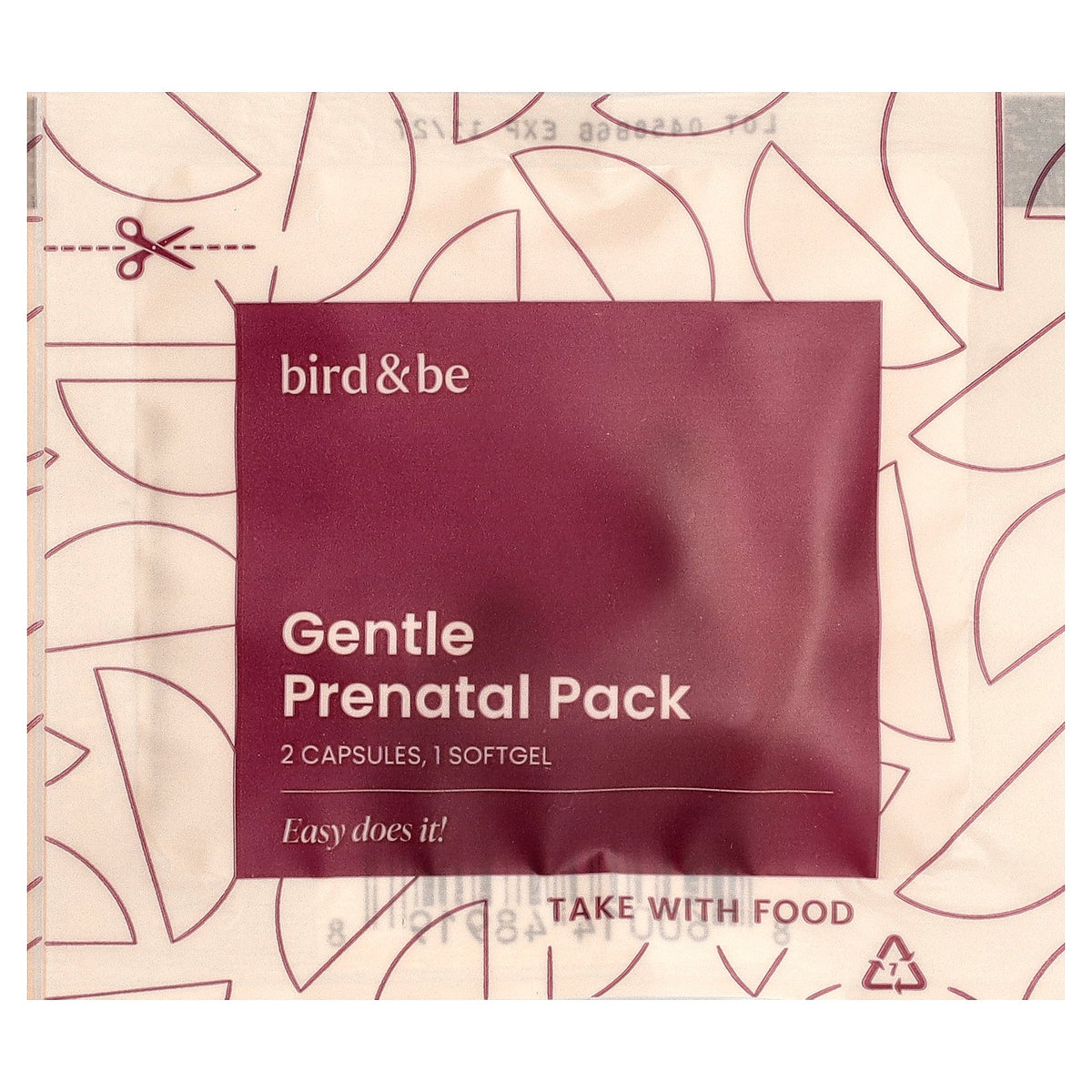 Bird&Be, Gentle Prenatal Pack, 30 Vegan Packets
