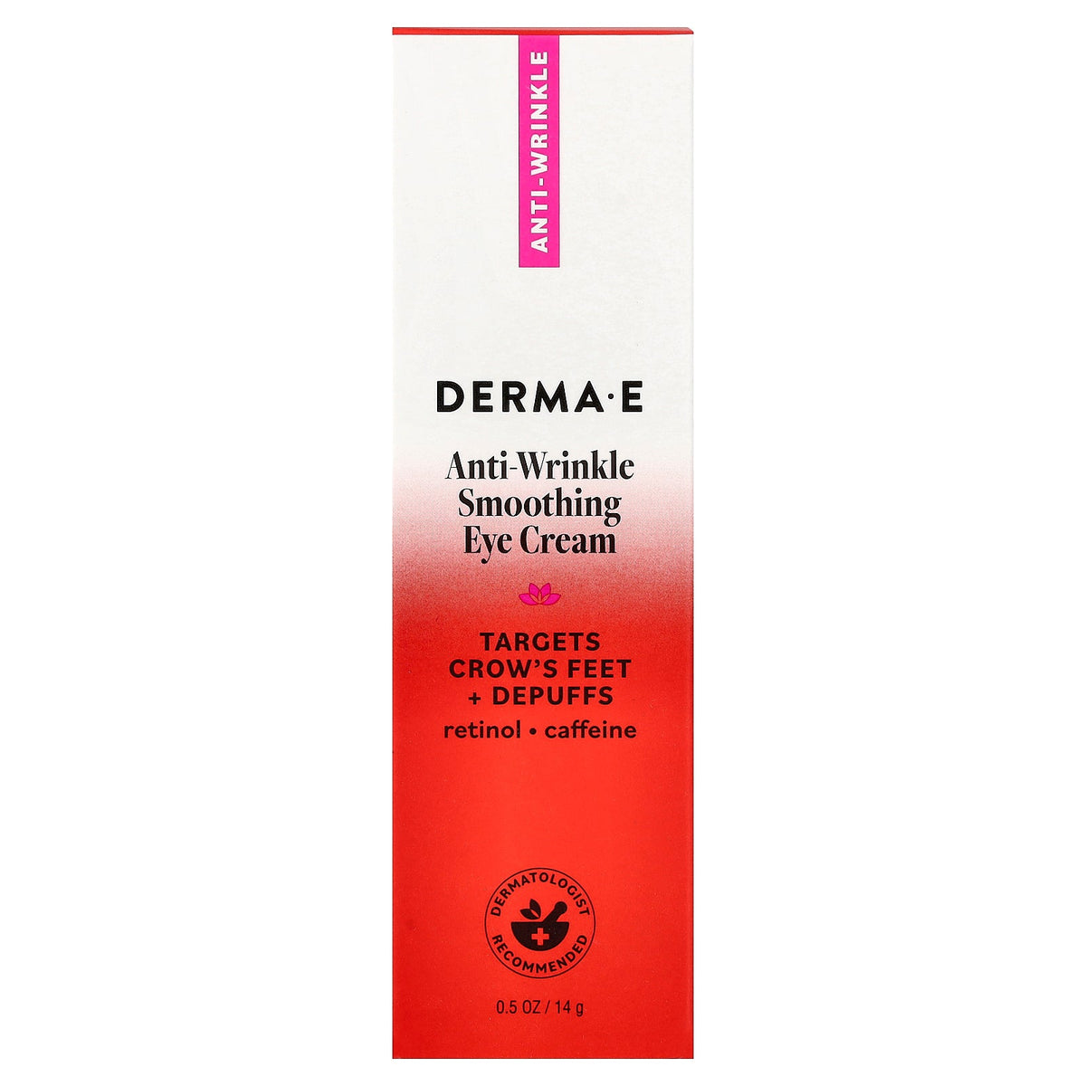 DERMA E, Anti-Wrinkle Smoothing Eye Cream, 0.5 oz (14 g)