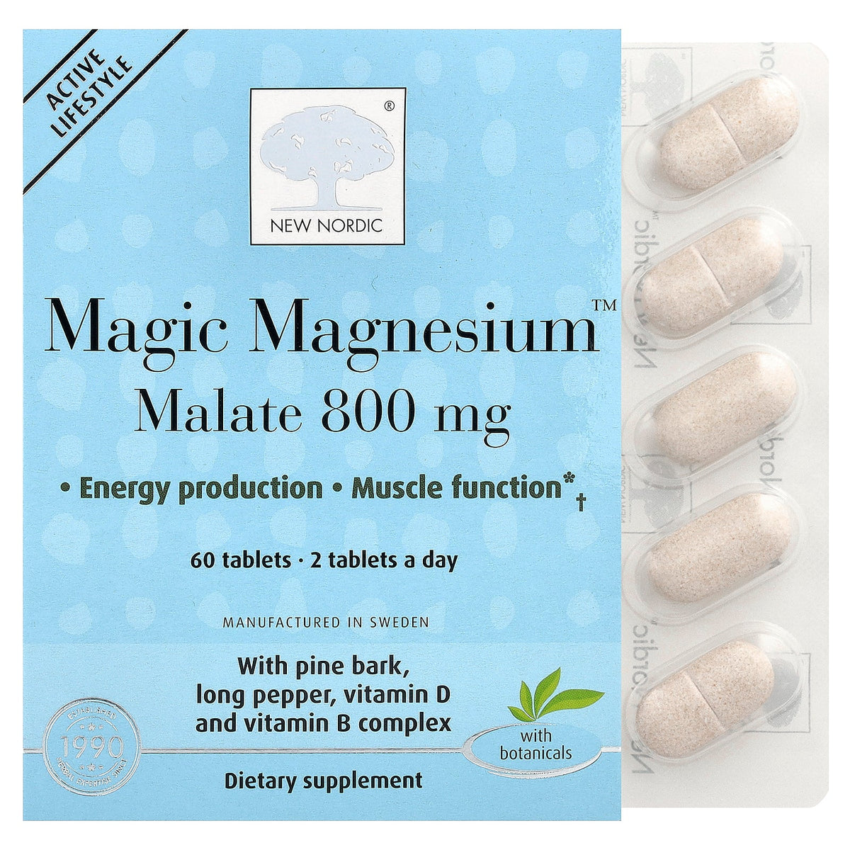 New Nordic, Magic Magnesium™ Malate, 60 Tablets
