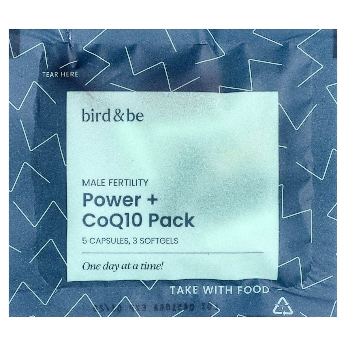 Bird&Be, Male Fertility Power + CoQ10 Pack, 30 Vegan Packets