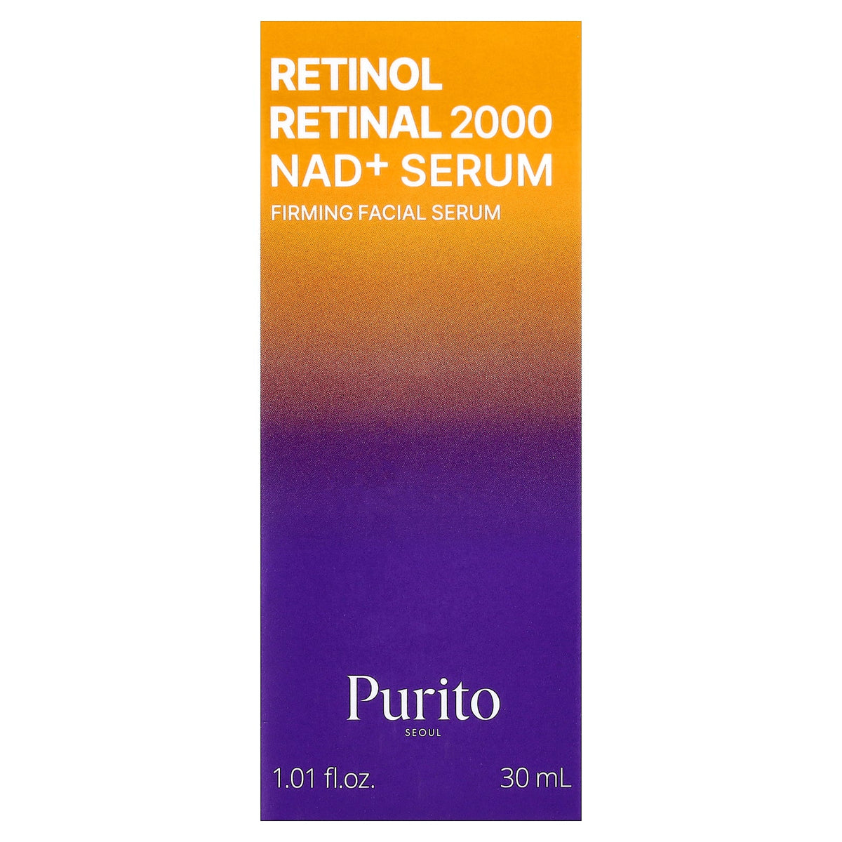 Purito, Retinol Retinal 2000 NAD+ Serum, 1.01 fl oz (30 ml)