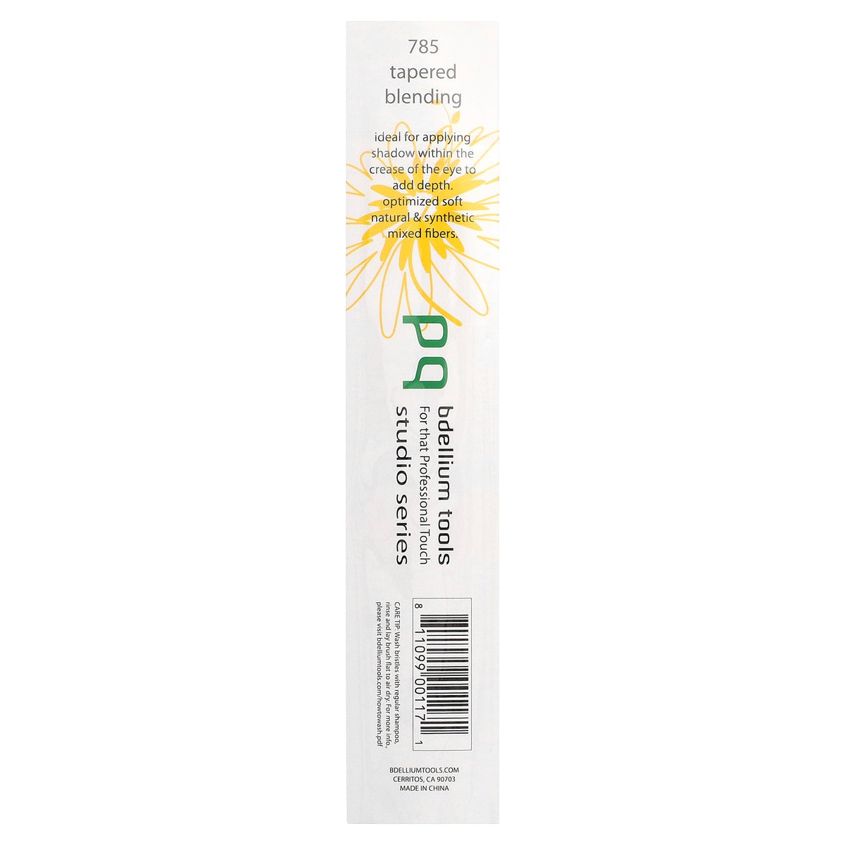 Bdellium Tools, Studio Series, Tapered Blending Brush, Eyes 785, 1 Brush