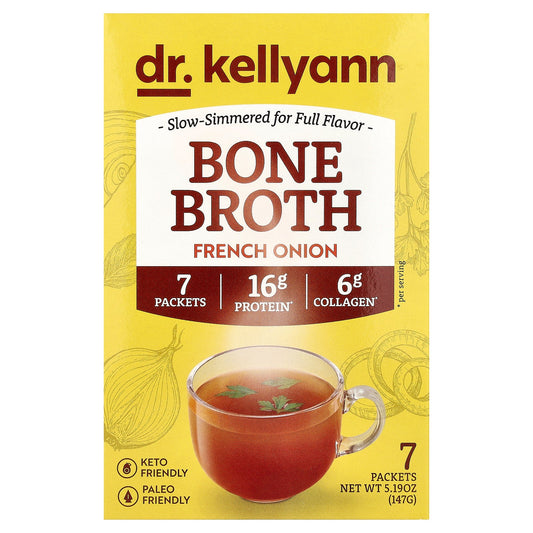 Dr. Kellyann, Bone Broth, French Onion, 7 Packets, 0.74 oz (21 g) Each