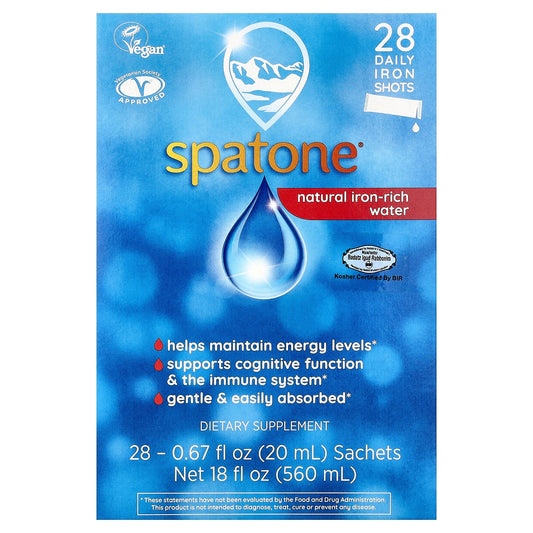 Bach, Spatone®, Natural Iron-Rich Water, 28 Sachets, 0.67 fl oz (20 ml) Each