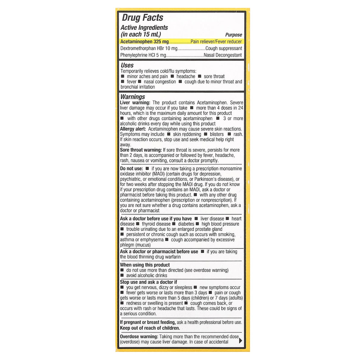 Tukol, Honey Multi Symptom, Cold & Flu, Day Time, Ages 12+, Natural Honey, 4 fl oz (118 ml)