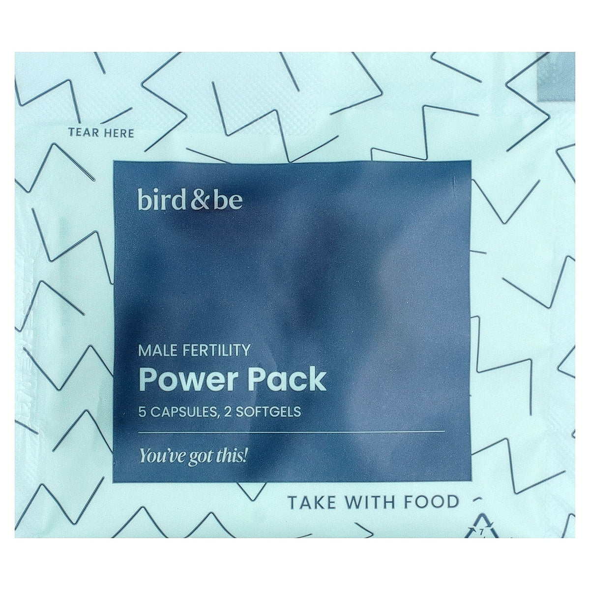Bird&Be, Male Fertility Power Pack, 30 Vegan Packets
