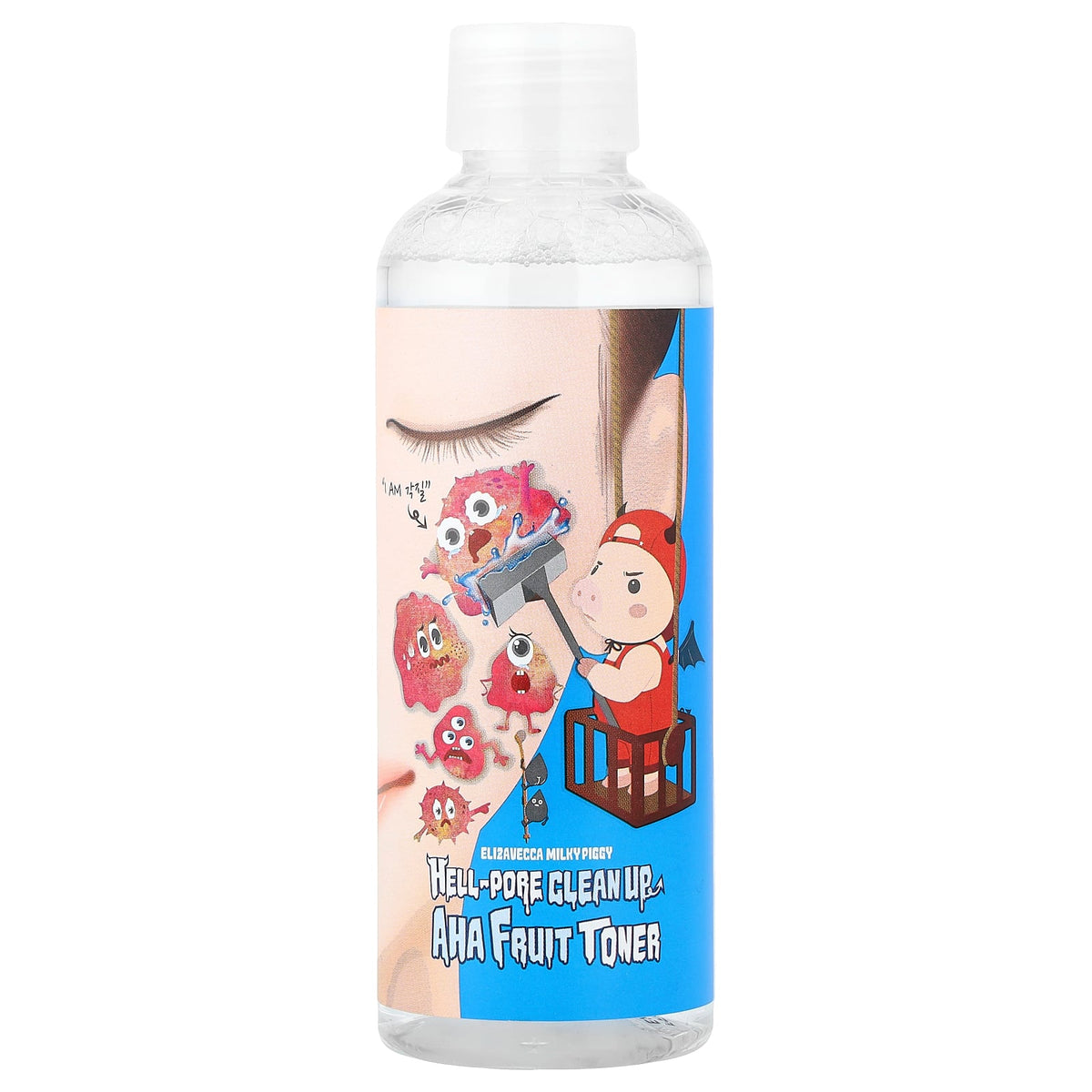 Elizavecca, Milky Piggy, Hell-Pore Clean Up AHA Fruit Toner, 6.76 fl oz (200 ml)