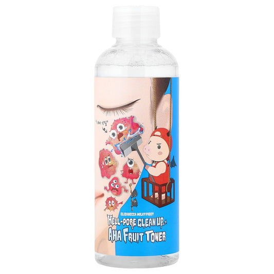 Elizavecca, Milky Piggy, Hell-Pore Clean Up AHA Fruit Toner, 6.76 fl oz (200 ml)