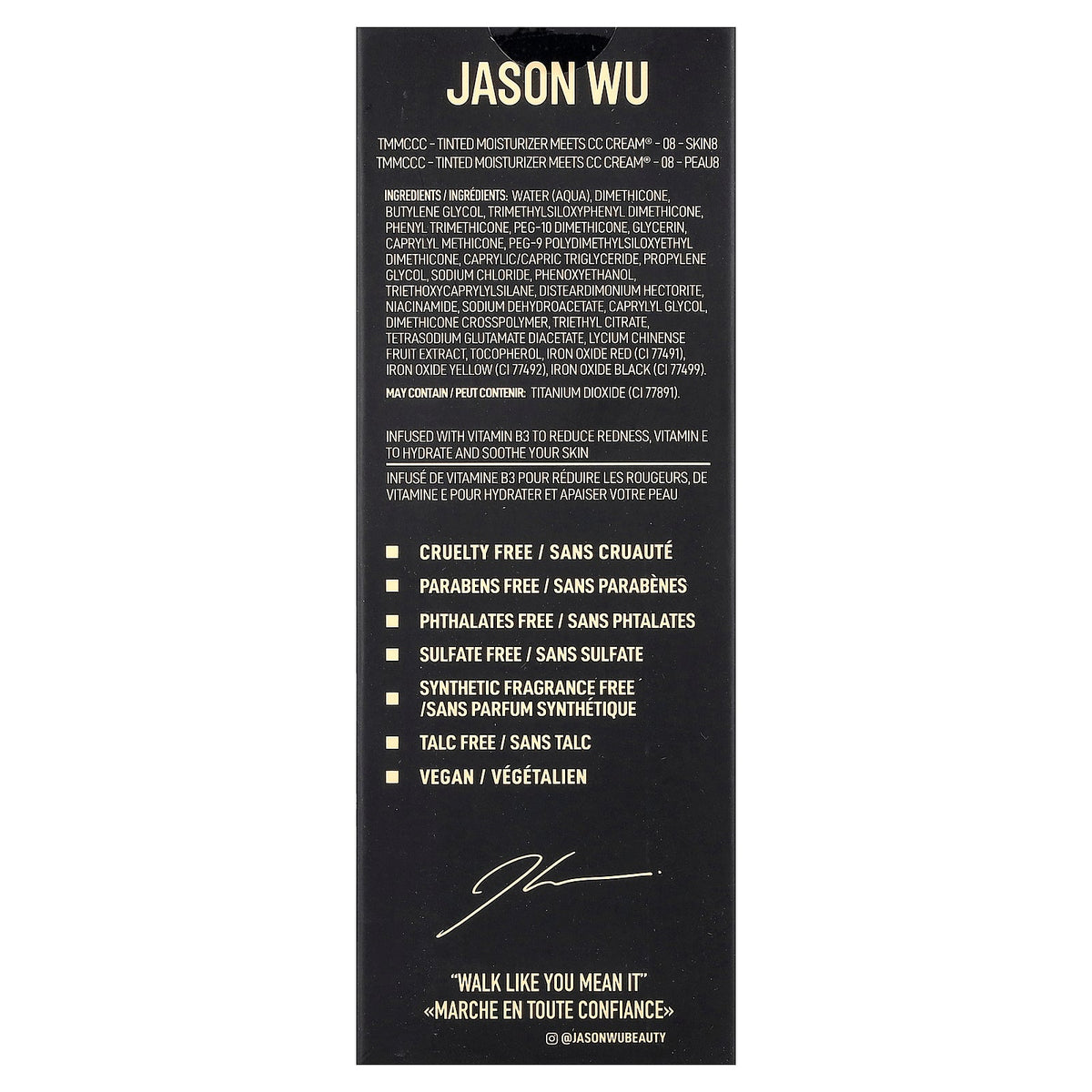 Jason Wu, Tinted Moisturizer Meets CC Cream®, 08 Skin8, 1.01 fl oz (30 m)